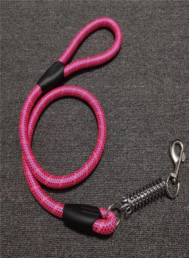 KsPups Heavy Duty Nylon Spring Rope or Training Leash, Pet Cable with Comfortable Handle & Hook for Large Breed and Dogs (Pack of 1, Multicolor) - Image 4